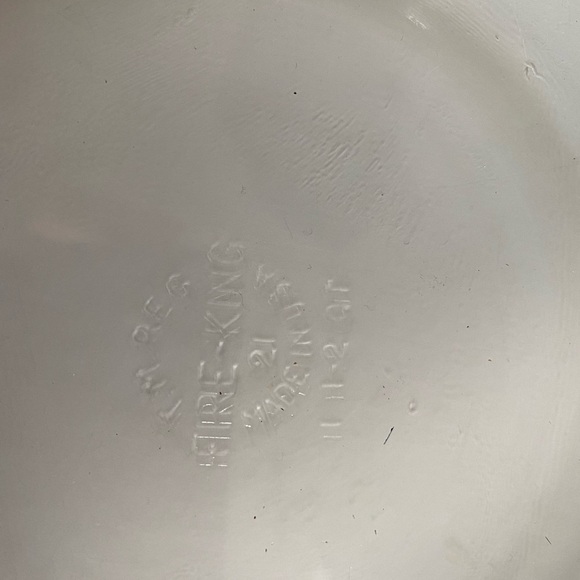 𝅺VINTAGE 1.5 Qt  Aluminum Hammered Casserole Serving Dish Fire King Glass Insert - Picture 5 of 5